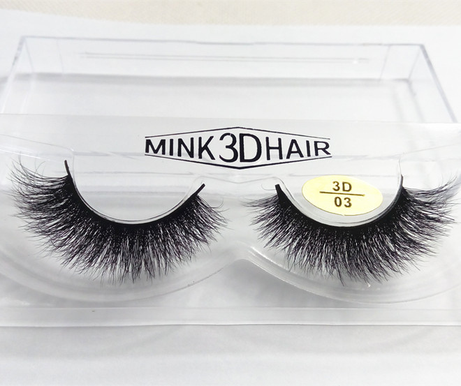 100% Hot Sale 3D Mink Fur False Eyelashes SD021